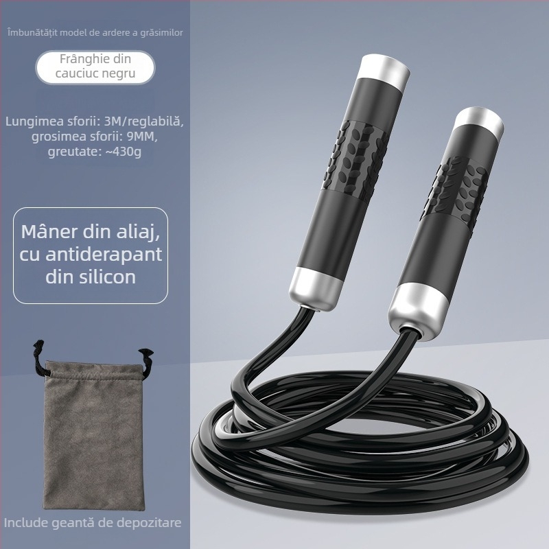 Sfoară de sărituri cu greutate pentru fitness și arderea grăsimilor – sfoară împletită, sfoară profesională de antrenament pentru adulți, brand Nothing, cod produs 671432678466