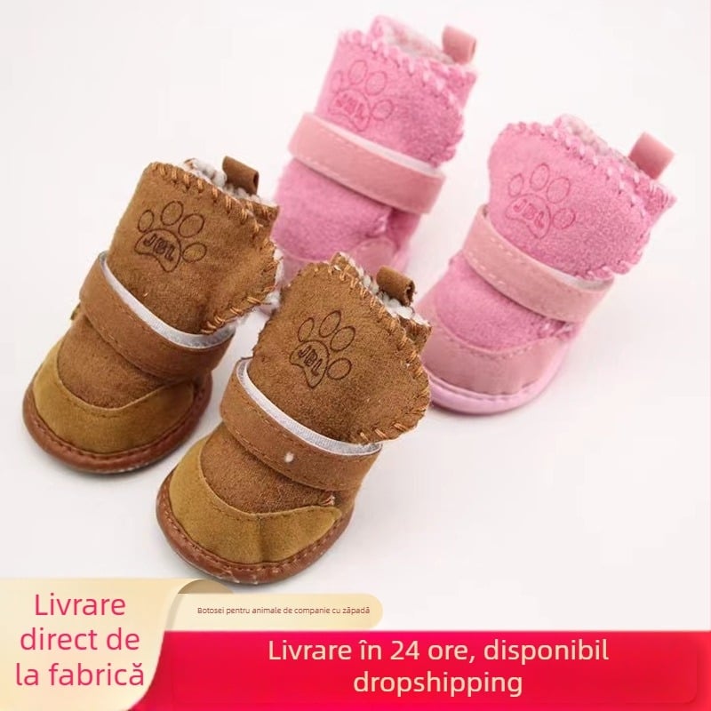 Pantofi pentru animale de companie - Antiderapant, PU călduroase, stil desen animat, potrivire universală