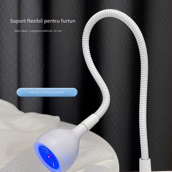 Lampă de unghii cu comutator pedalat, uscare rapidă, fără înnegrire, design portabil cu clips — Model Gld12, brand Kaniu, pentru saloane profesionale de manichiură