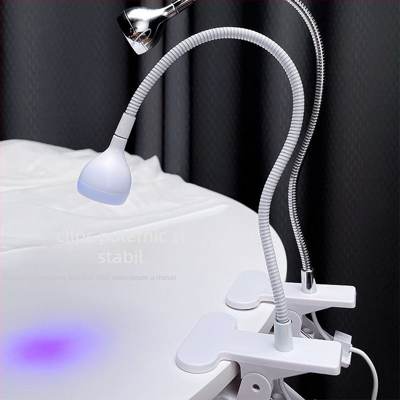 Lampă de unghii cu comutator pedalat, uscare rapidă, fără înnegrire, design portabil cu clips — Model Gld12, brand Kaniu, pentru saloane profesionale de manichiură