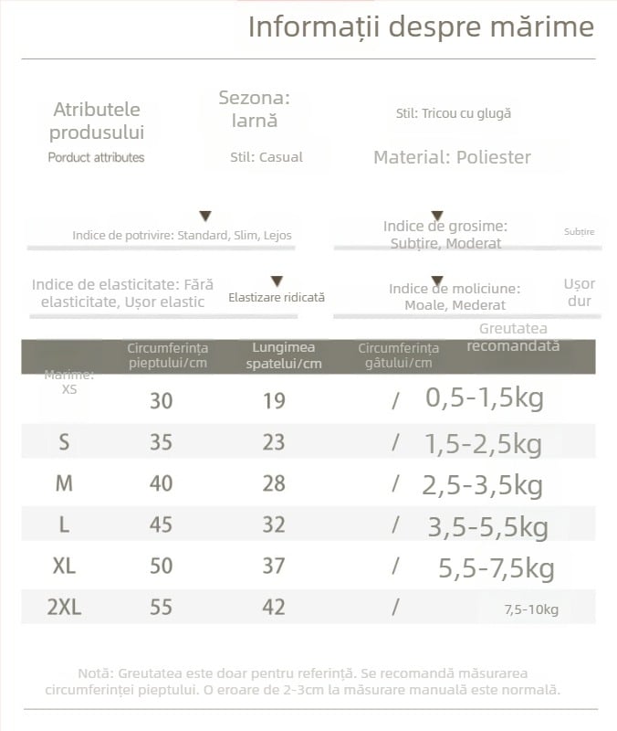 Jachetă pluș pentru animale de companie, caldă, toamnă-iarnă, pentru pisici și câini mici și mijlocii, cu buzunar – hanorac Teddy/Bichon; Material: fibre de poliester; Potrivit universal; Încălzește; Stil casual