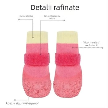 Pantofi pentru câini, din poliester respirant, sneakers durabile, stil lejer