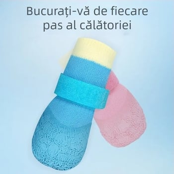 Pantofi pentru câini, din poliester respirant, sneakers durabile, stil lejer