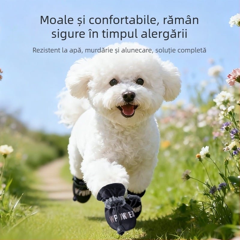 Pantofi pentru câini – impermeabili, rezistenți la murdărie, talpă moale, antiderapante, durabili