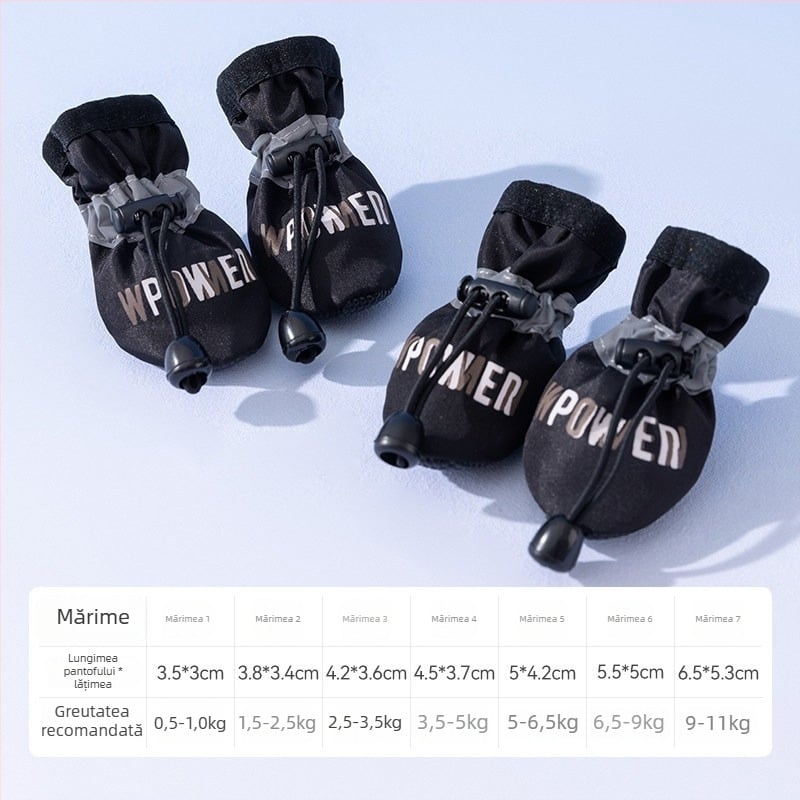 Pantofi pentru câini – impermeabili, rezistenți la murdărie, talpă moale, antiderapante, durabili