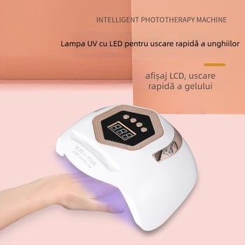Lampă LED inteligentă pentru manichiură SUN H11 PLUS, 268W lampă fototerapie de înaltă putere și uscător