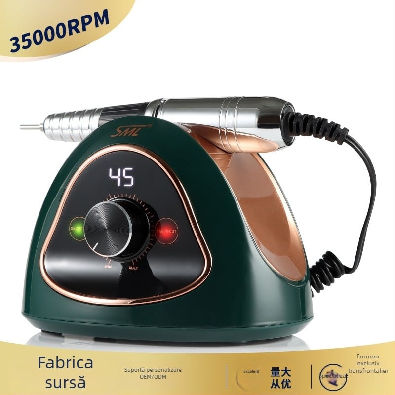 SML-M15 Mașină electrică de frezat unghii, 45000 RPM, instrument de manichiură