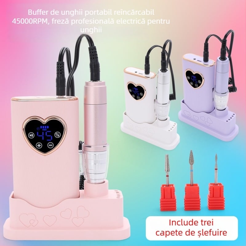 Osanuv j1 Polizor pentru unghii, Reîncărcabil, 45000 RPM, Polizor electric profesional pentru unghii, Origine Dongguan