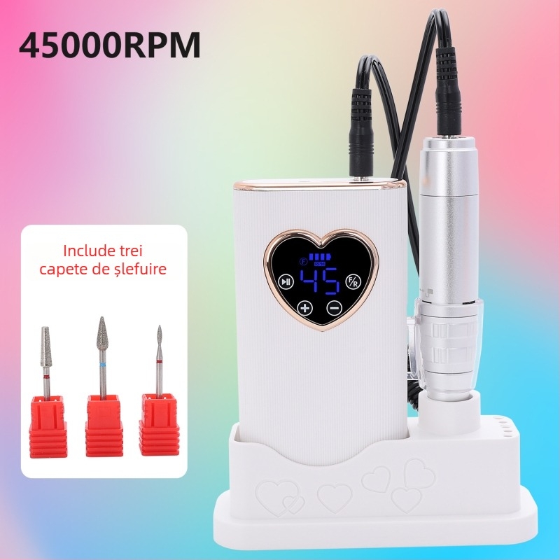 Osanuv j1 Polizor pentru unghii, Reîncărcabil, 45000 RPM, Polizor electric profesional pentru unghii, Origine Dongguan