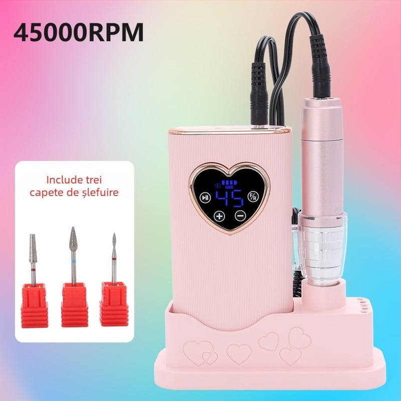 Osanuv j1 Polizor pentru unghii, Reîncărcabil, 45000 RPM, Polizor electric profesional pentru unghii, Origine Dongguan