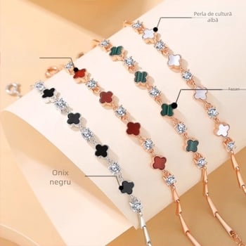 Brățară cu formă de frunză din aliaj de cupru, placare electrochimică, bijuterii pentru femei