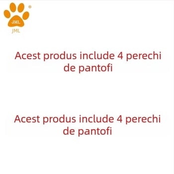 Pantofi pentru câini – Jiaomeile, material impermeabil tip jachetă + catifea caldă pe interior, anti-derapare, rezistenți, stil casual