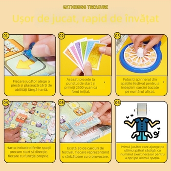 Joc de societate multiplayer Water Heroes: Provocarea celor patru anotimpuri, Aventura celor douăsprezece zodii, Joc educațional interactiv pentru familie, dezvoltare a inteligenței și coordonare mână-ochi