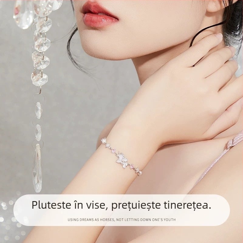 Brățară unicorn pentru femei, cupru, electroplacare, stil personalizat, Primăvara 2025