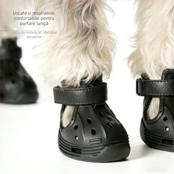 Pantofi pentru câini EVA, antiderapante, rezistente la uzură, încălțăminte pentru exterior, model DDX-1