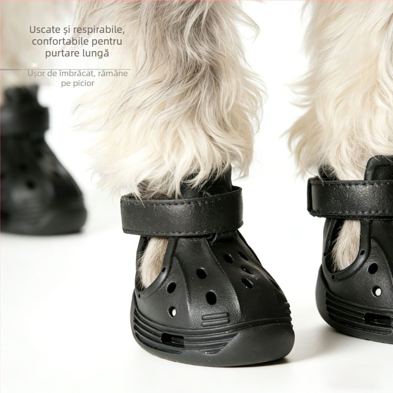 Pantofi pentru câini EVA, antiderapante, rezistente la uzură, încălțăminte pentru exterior, model DDX-1