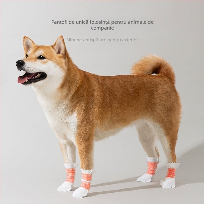 Acoperiri pentru labele câinilor de talie mică — anti-derapare, calde, rezistente la uzură, marca KABULAKA
