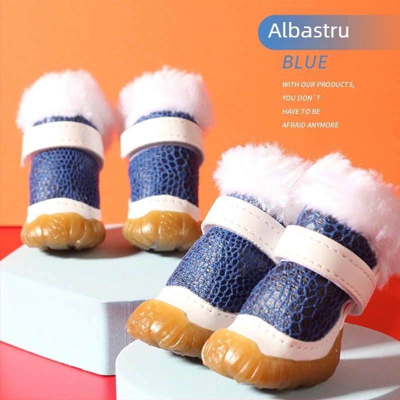 Pantofi pentru câini din velur suede, Noble Baby, pentru câini, mențin căldura, stil lejer.