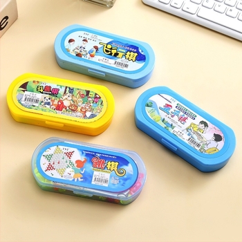 Set de jocuri multiple de șah, TNT.pluss: Gomoku, Flying Chess, Checkers, Jungle Chess; Material Plastic, Cutie color, Vârsta 15–35