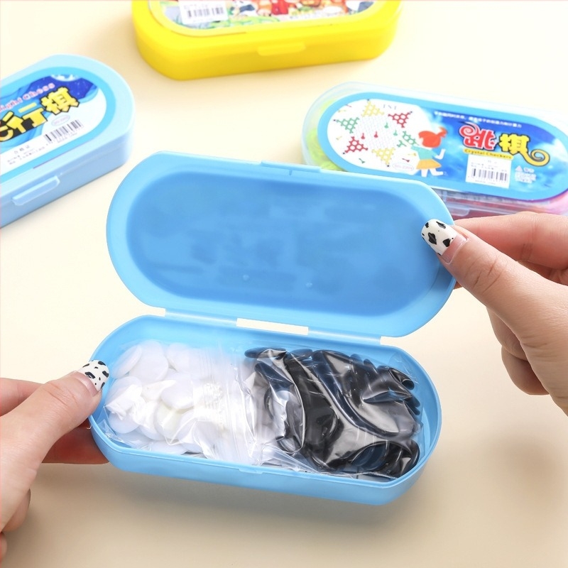 Set de jocuri multiple de șah, TNT.pluss: Gomoku, Flying Chess, Checkers, Jungle Chess; Material Plastic, Cutie color, Vârsta 15–35