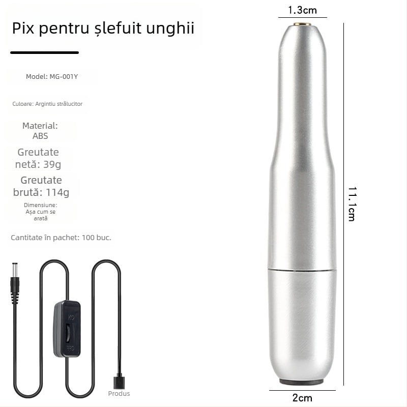 Mini freză de unghii USB electrică - instrument portabil de manichiură Mg-001, Lidan - calitate salon profesională