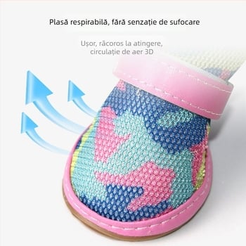 Pantofi pentru câini din cauciuc, respirabili, subțiri, mențin caldă laba, Powerful factory