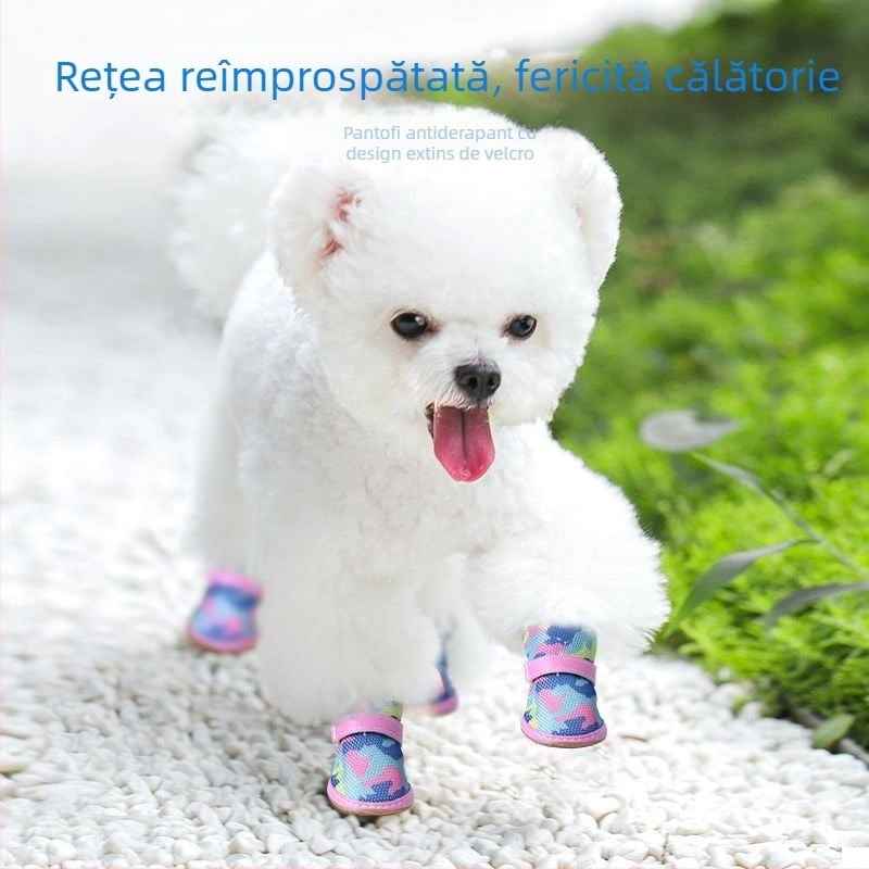 Pantofi pentru câini din cauciuc, respirabili, subțiri, mențin caldă laba, Powerful factory