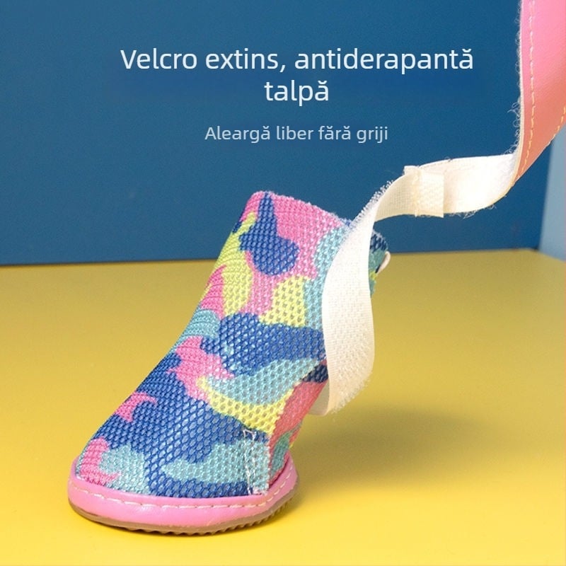 Pantofi pentru câini din cauciuc, respirabili, subțiri, mențin caldă laba, Powerful factory