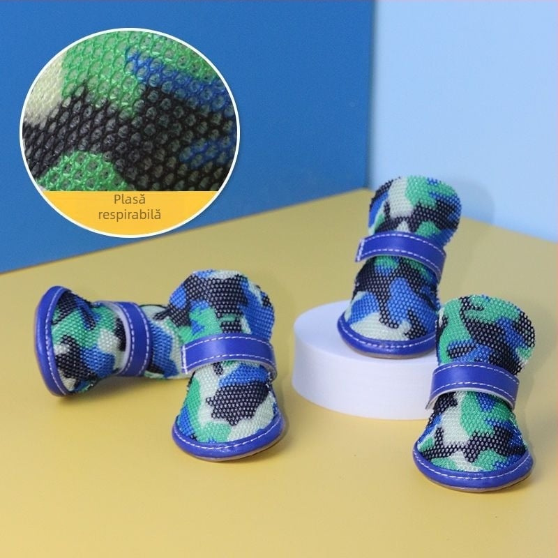 Pantofi pentru câini din cauciuc, respirabili, subțiri, mențin caldă laba, Powerful factory