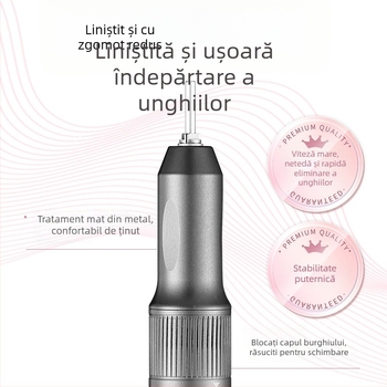 Grinder pentru unghii și lampă de uscare 2 în 1 — manual, portabil, oțel inoxidabil, 257 g, marcă che gel, etichetă privată licențiată