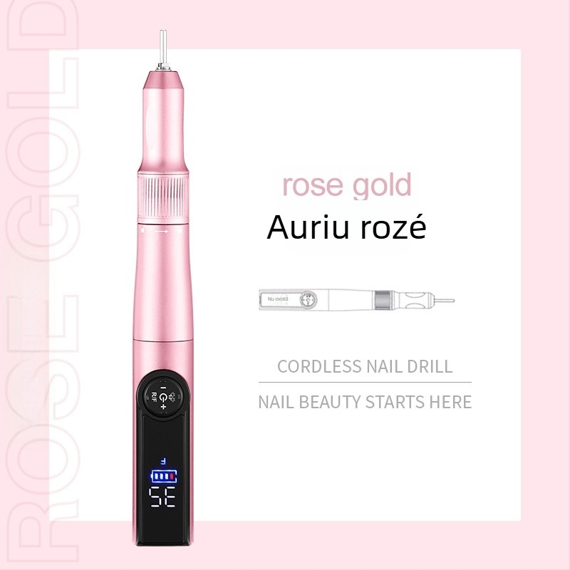 Grinder pentru unghii și lampă de uscare 2 în 1 — manual, portabil, oțel inoxidabil, 257 g, marcă che gel, etichetă privată licențiată