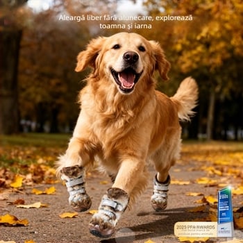 Pantofi pentru câini – stil cowboy, poliester, mențin căldura, Neurotic Cat