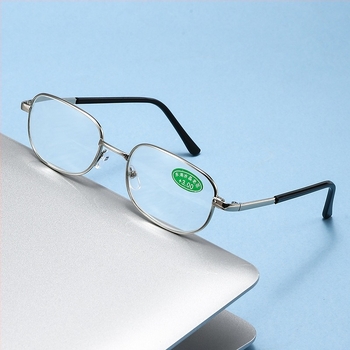 Ochelari de lectură - Ramă frameless din metal, aliaj de titan, lentile din sticlă - Primăvara 2024