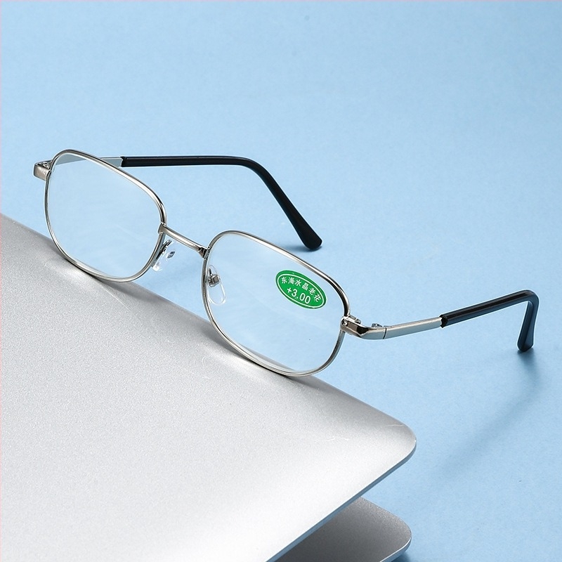 Ochelari de lectură - Ramă frameless din metal, aliaj de titan, lentile din sticlă - Primăvara 2024