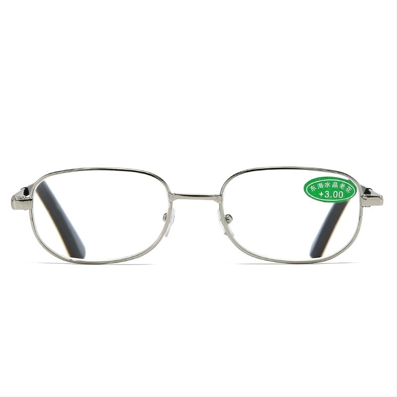 Ochelari de lectură - Ramă frameless din metal, aliaj de titan, lentile din sticlă - Primăvara 2024