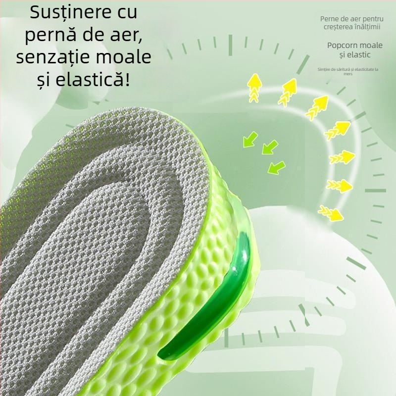Talpă de înălțare cu aer pentru pantofi din țesătură – PU + pernă de aer, unisex
