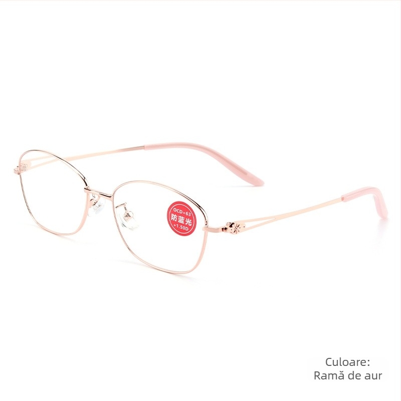 Ochelari pentru prezbiopie - Blocare a luminii albastre, Ramă completă, Ramă rotundă, Tiantian ZH803, Lentile din rășină