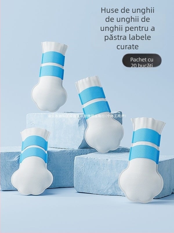 Pantofi de protecție din cauciuc termic pentru laba câinelui pentru plimbări