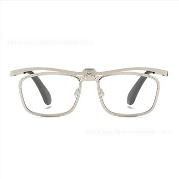 Ochelari de citit cu capac rabatabil, ramă metalică pătrată, lentile din rășină, protecție UV și anti-lumină albastră, pentru vedere de aproape și departe, adulți, primăvara 2025