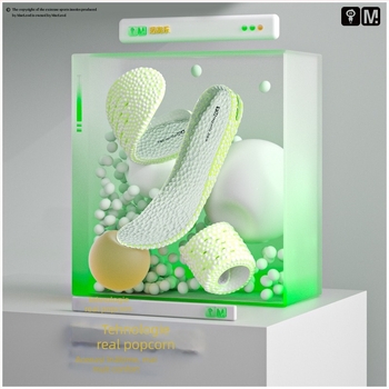 Insoles unisex cu înălțare — pernă de aer popcorn, talpă întreagă, potrivite pentru adidași, pantofi din piele, botine