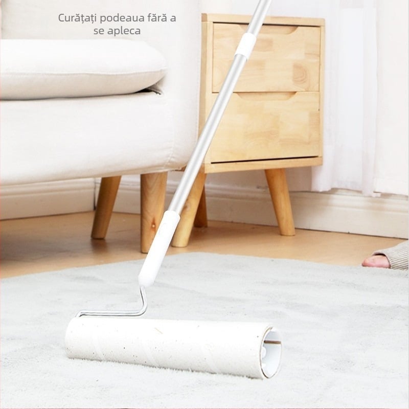 Rulou de haine cu mâner lung – rolă lipicioasă pentru păr, Alice, plastic, model NNC-16, stil modern simplu