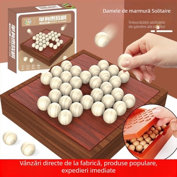 Puzzle Kongming Huarong pentru copii — Joc de masă din plastic Boni, dezvoltă gândirea logică și coordonarea mână-ochi