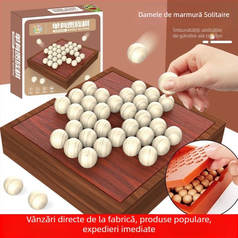 Puzzle Kongming Huarong pentru copii — Joc de masă din plastic Boni, dezvoltă gândirea logică și coordonarea mână-ochi