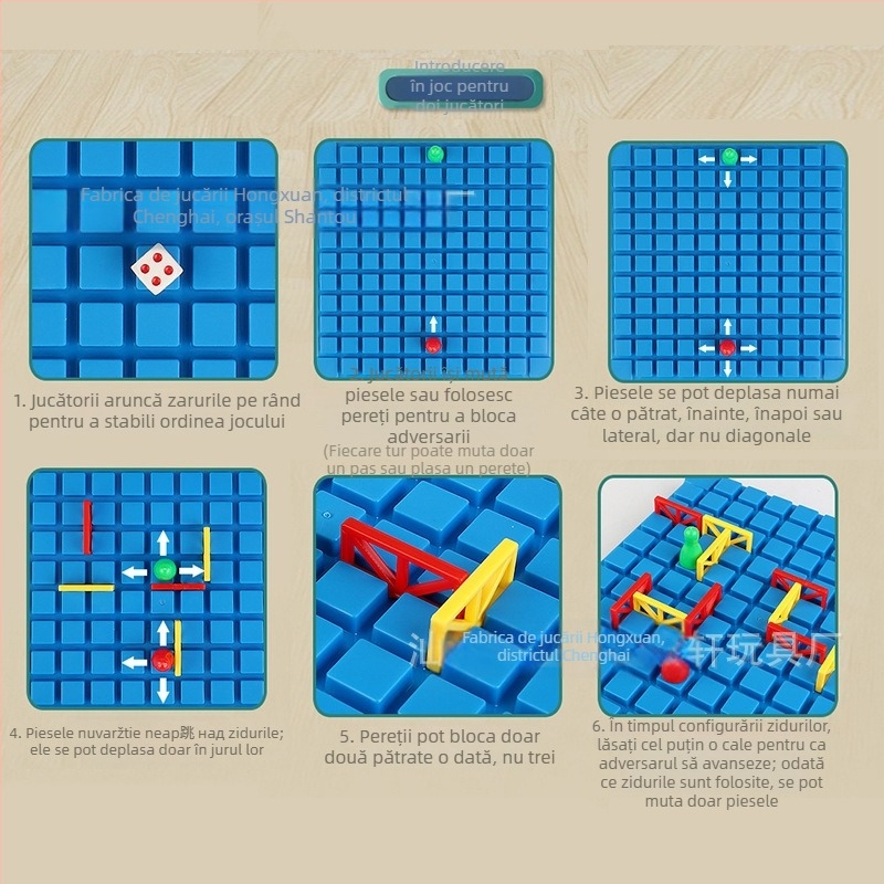 Joc de Dame pentru copii - joc de masă multiplayer, strategic și interactiv pentru familie (Material: plastic; Categorie: dame; Interacțiune părinte-copil educațional; Dezvoltare intelectuală; Vârsta 4–6 ani)