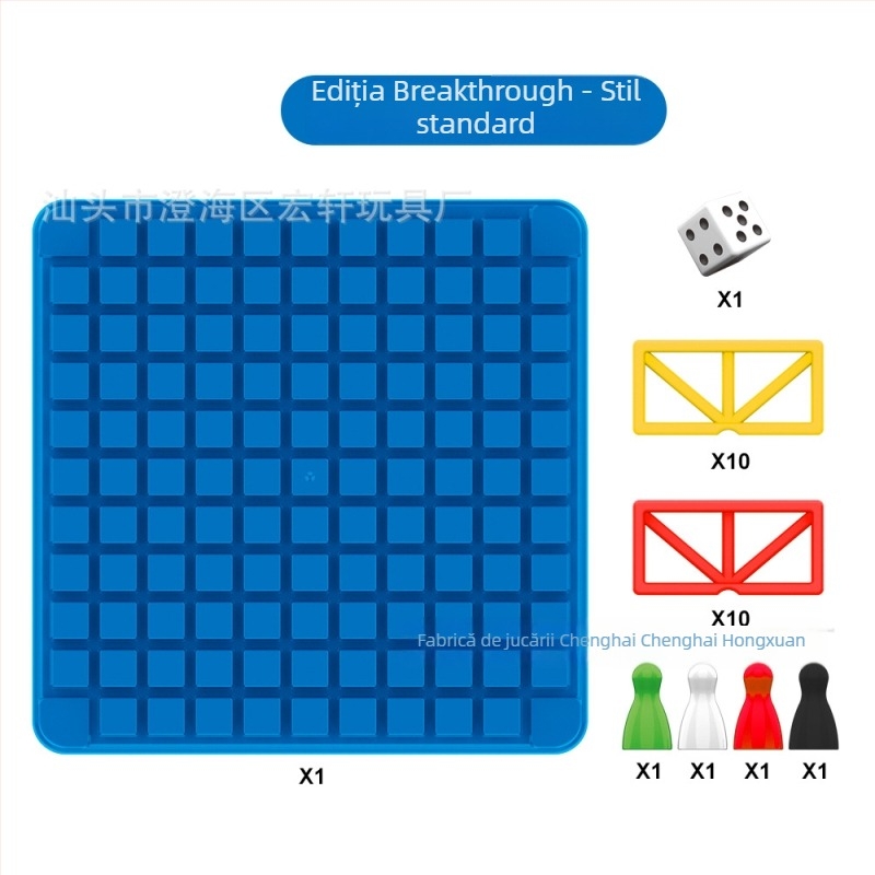 Joc de Dame pentru copii - joc de masă multiplayer, strategic și interactiv pentru familie (Material: plastic; Categorie: dame; Interacțiune părinte-copil educațional; Dezvoltare intelectuală; Vârsta 4–6 ani)
