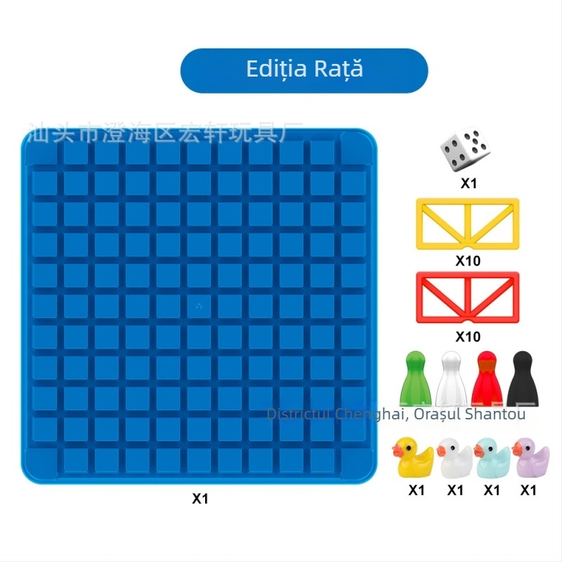 Joc de Dame pentru copii - joc de masă multiplayer, strategic și interactiv pentru familie (Material: plastic; Categorie: dame; Interacțiune părinte-copil educațional; Dezvoltare intelectuală; Vârsta 4–6 ani)