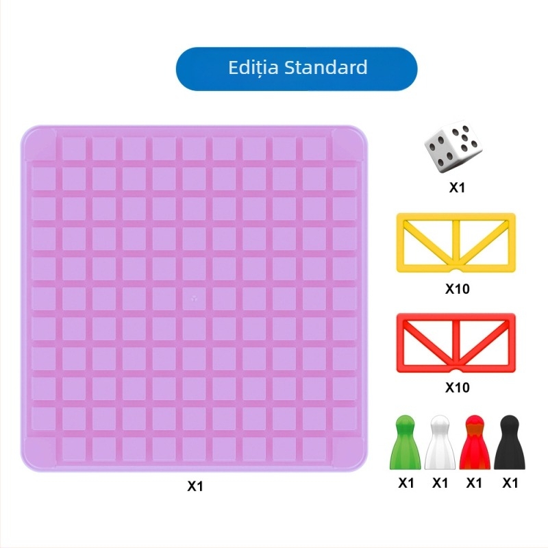 Joc de Dame pentru copii - joc de masă multiplayer, strategic și interactiv pentru familie (Material: plastic; Categorie: dame; Interacțiune părinte-copil educațional; Dezvoltare intelectuală; Vârsta 4–6 ani)