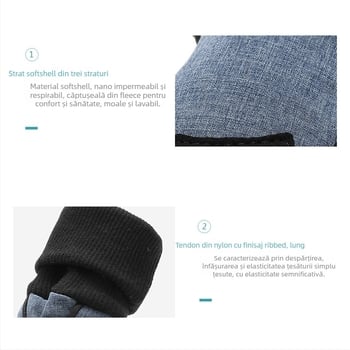 Pantofi pentru căini din piele, impermeabili, antiderapant, mențin căldura, rezistenți la uzură, stil denim