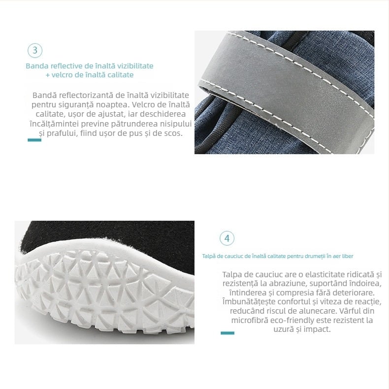 Pantofi pentru căini din piele, impermeabili, antiderapant, mențin căldura, rezistenți la uzură, stil denim