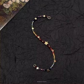 Brățară pentru femei, handmade, materiale mixte, formă romb, vară 2025